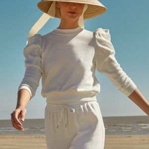 Hunter Bell White Marshall Sweater